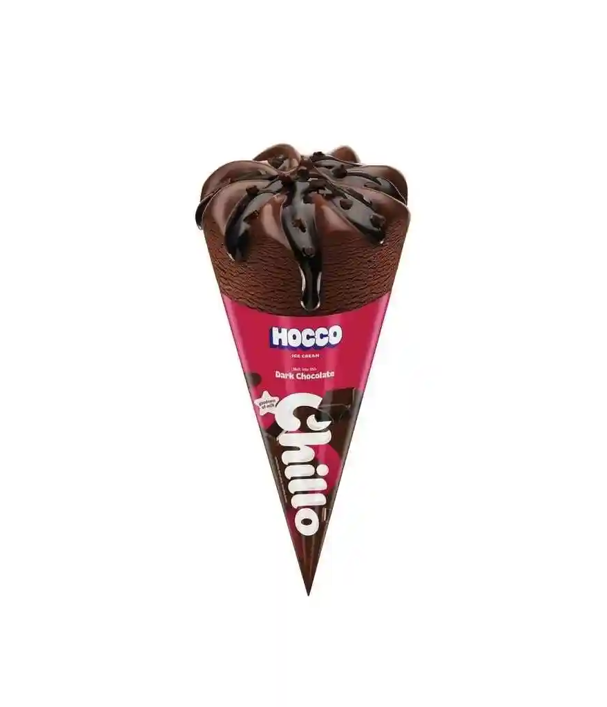 Chillo Dark Chocolate Ice Cream Cone (110 ml)